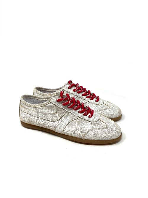Sneaker donna IL LACCIO | 5138CRACKSUEDEBIANCO